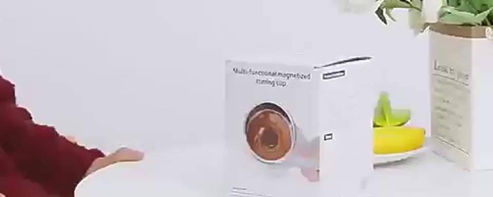 Video demo of the rechargeable self-stirring mug mixing a drink